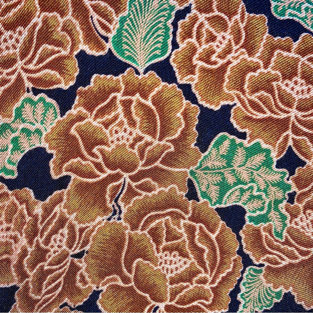 v i n t a g e :: Floral Puritan Peter Pan Collar Whimsical Blouse - Picture 4 of 14
